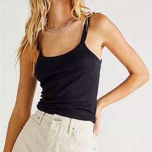 Free People Black Alia Tank